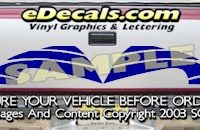 HDA560 Tribal Tailgate Accent Graphic Decal
