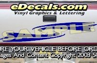 HDA561 Tribal Tailgate Accent Graphic Decal