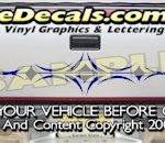 HDA563 Tribal Tailgate Accent Graphic Decal