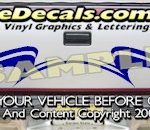 HDA564 Tribal Tailgate Accent Graphic Decal