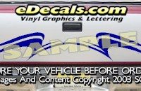 HDA564 Tribal Tailgate Accent Graphic Decal