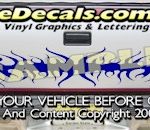 HDA568 Tribal Tailgate Accent Graphic Decal