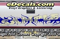 HDA568 Tribal Tailgate Accent Graphic Decal