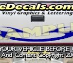 HDA569 Tribal Tailgate Accent Graphic Decal