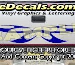 HDA570 Tribal Tailgate Accent Graphic Decal