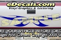 HDA570 Tribal Tailgate Accent Graphic Decal
