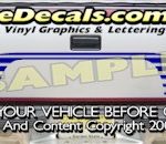 HDA573 Tribal Tailgate Accent Graphic Decal