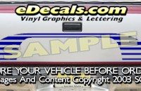 HDA573 Tribal Tailgate Accent Graphic Decal
