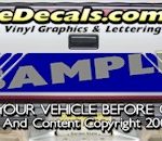 HDA574 Tribal Tailgate Accent Graphic Decal