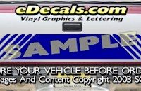 HDA574 Tribal Tailgate Accent Graphic Decal