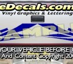 HDA575 Tribal Tailgate Accent Graphic Decal