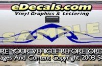 HDA576 Tribal Tailgate Accent Graphic Decal