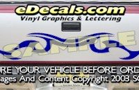 HDA577 Tribal Tailgate Accent Graphic Decal