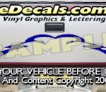 HDA578 Tribal Tailgate Accent Graphic Decal