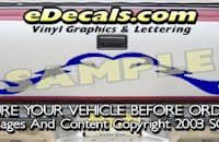 HDA578 Tribal Tailgate Accent Graphic Decal
