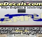 HDA579 Tribal Tailgate Accent Graphic Decal