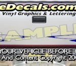 HDA580 Tribal Tailgate Accent Graphic Decal