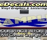 HDA584 Tribal Tailgate Accent Graphic Decal