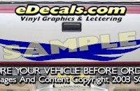 HDA584 Tribal Tailgate Accent Graphic Decal