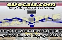 HDA585 Tribal Tailgate Accent Graphic Decal