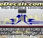 HDA586 Tribal Tailgate Accent Graphic Decal