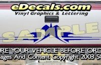 HDA586 Tribal Tailgate Accent Graphic Decal
