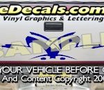 HDA587 Tribal Tailgate Accent Graphic Decal