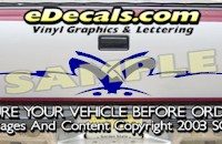 HDA587 Tribal Tailgate Accent Graphic Decal