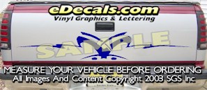 HDA587 Tribal Tailgate Accent Graphic Decal