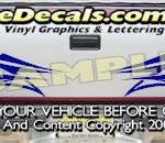 HDA588 Tribal Tailgate Accent Graphic Decal