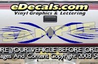 HDA589 Tribal Tailgate Accent Graphic Decal