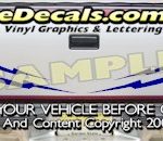HDA590 Lightning Bolts Tribal Tailgate Accent Graphic Decal