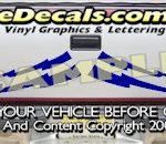 HDA591 Lightning Bolts Tribal Tailgate Accent Graphic Decal
