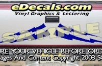 HDA591 Lightning Bolts Tribal Tailgate Accent Graphic Decal