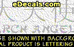 KAN131 Japanese Chinese Asian Kanji Arch Angel w/Wording Decal
