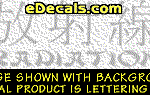 KAN157 Japanese Chinese Asian Kanji Radiation w/Wording Decal