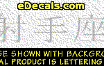 KAN158 Japanese Chinese Asian Kanji Sagittarius Decal