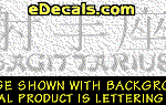 KAN159 Japanese Chinese Asian Kanji Sagittarius w/Wording Decal
