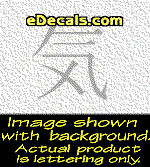  KAN186 Japanese Chinese Asian Kanji Energy Decal