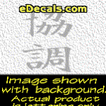 KAN202 Japanese Chinese Asian Kanji Unity Decal