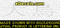 KAN220 Japanese Chinese Asian Kanji Raven Decal