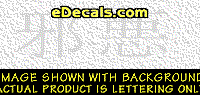  KAN260 Japanese Chinese Asian Kanji Evil Decal