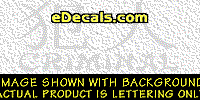  KAN267 Japanese Chinese Asian Kanji Criminal w/Wording Decal