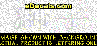  KAN272 Japanese Chinese Asian Kanji Lion Decal