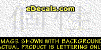  KAN288 Japanese Chinese Asian Kanji Individual Decal