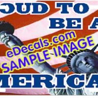  LIC105 American Flag Proud To Be An American Aluminum License Plate
