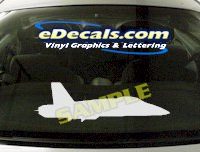 MIL109 Military Aircraft Airplane Decal