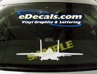  MIL110 F16 Eagle Military Aircraft Airplane Decal