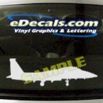 MIL112 F15 Eagle Military Aircraft Airplane Decal