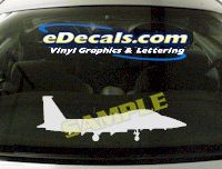  MIL112 F15 Eagle Military Aircraft Airplane Decal